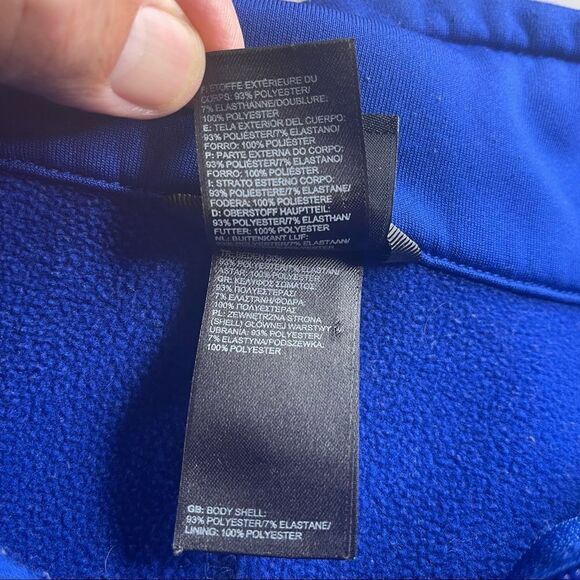 The North Face Royal Blue 1/4 Zip Fleece Top in Size Large - Picture 6 of 8